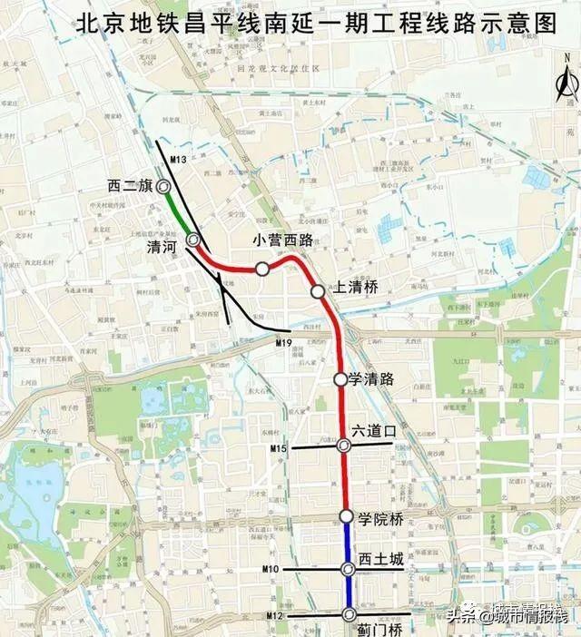 北京地铁27号线，北京地铁27号线官方最新线路图（北京地铁昌平线南延“缩水”）
