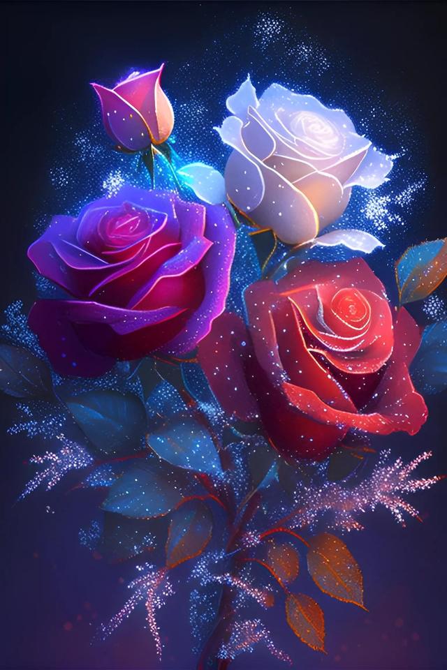 七彩玫瑰花语是什么七彩玫瑰代表什么意思，七彩玫瑰的花语是什么意思（愿你的人生像七彩玫瑰一样灿烂多彩）