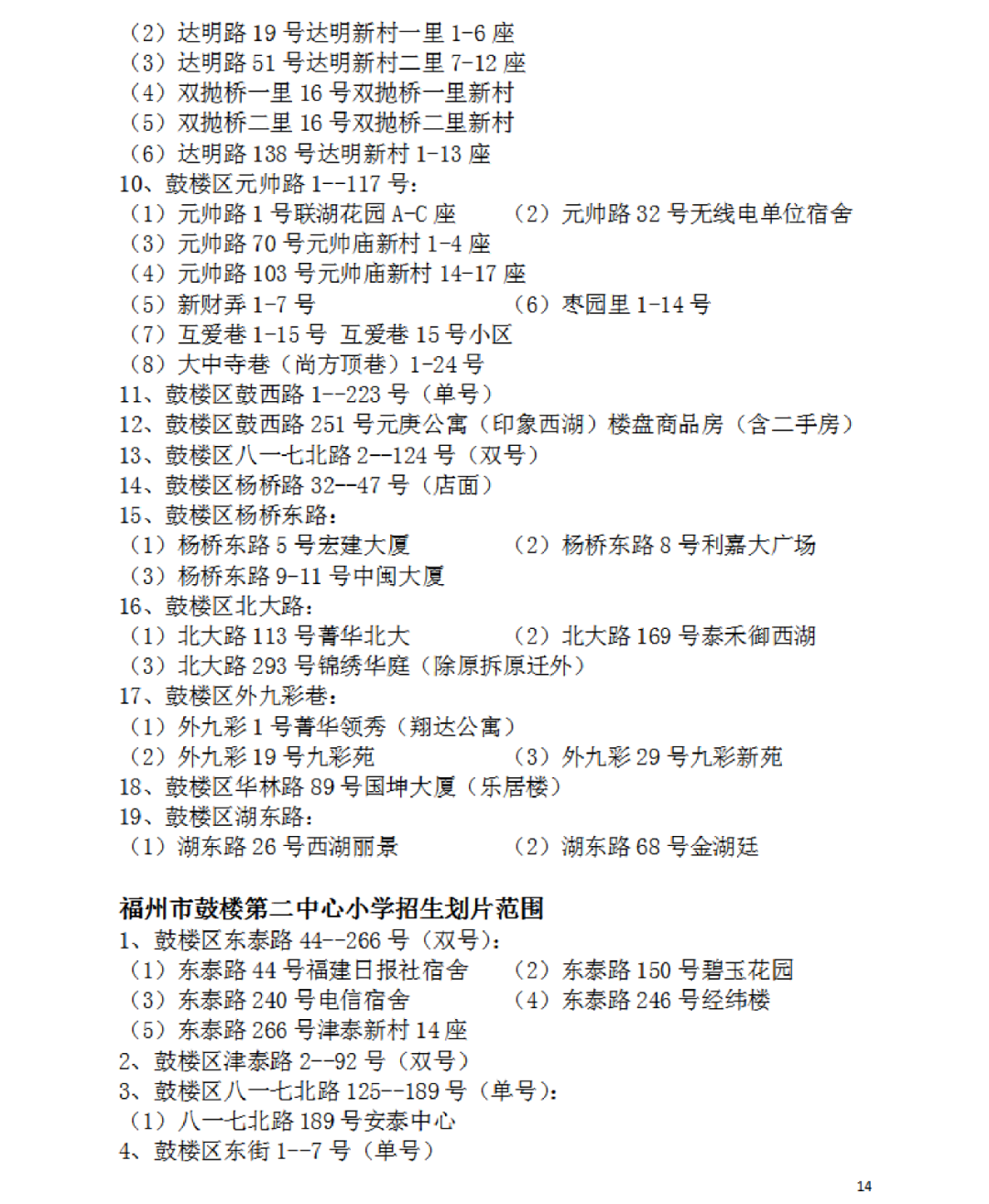 福州建材工业学校（2022福州鼓楼区属小学划片范围公布）