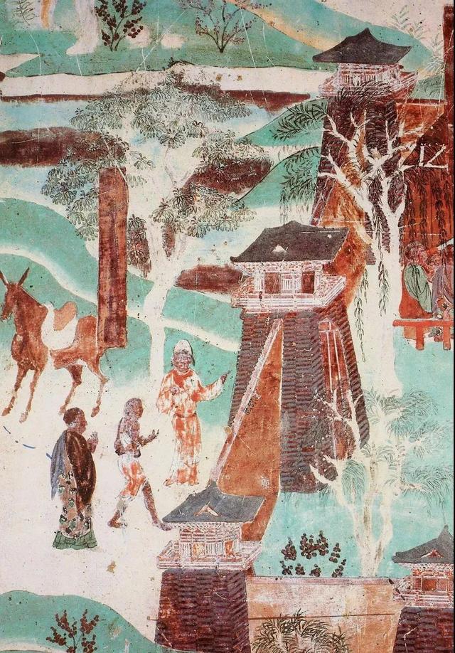 敦煌壁画图片大全，敦煌飞天壁画高清图（敦煌壁画对于中国画坛的影响）