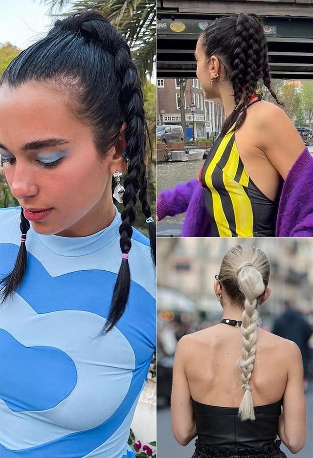 四股麻花辫怎么编,三股编辫子步骤图(马尾麻花辫绝对时髦开挂)