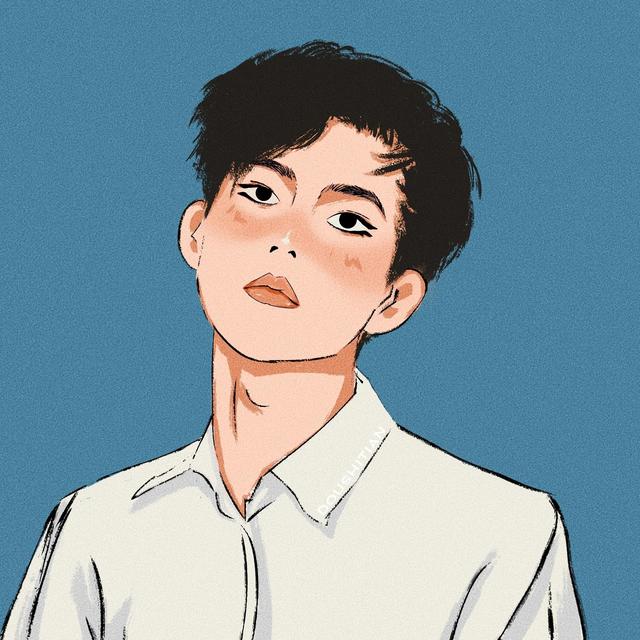 文艺范超帅男头，微信头像，文艺范超帅男头（简单好看的男生插画头像）