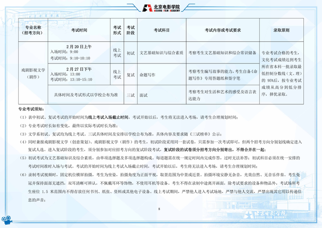 北影招生女生条件，北影招生要求（北京电影学院2022年艺术类本科、高职招生简章）