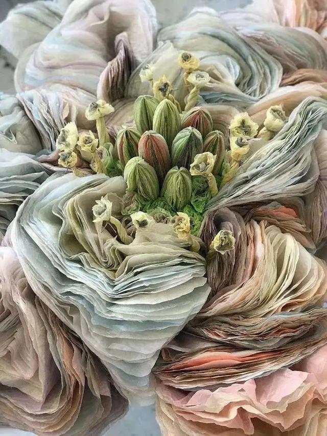 用卫生纸怎么做花，怎样用卫生纸做白花（她用纸种花，美成了童话）