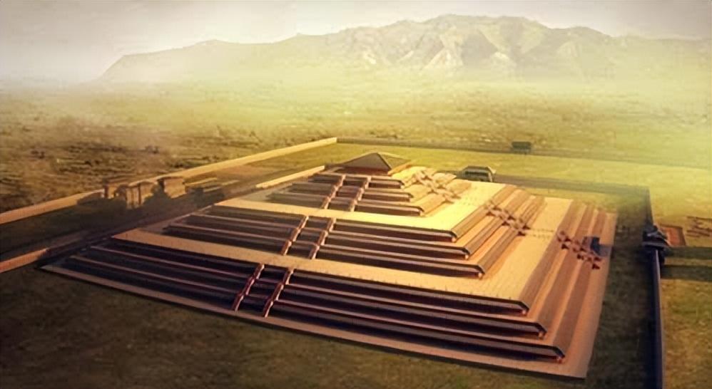 中国陕西省西安市临潼区,被选为陵墓所在地,是一个形状接近金字塔的