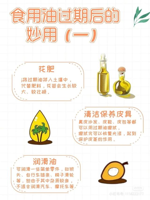大量过期的油怎么处理，过期油如何处理方法（食用油过期后的妙用）