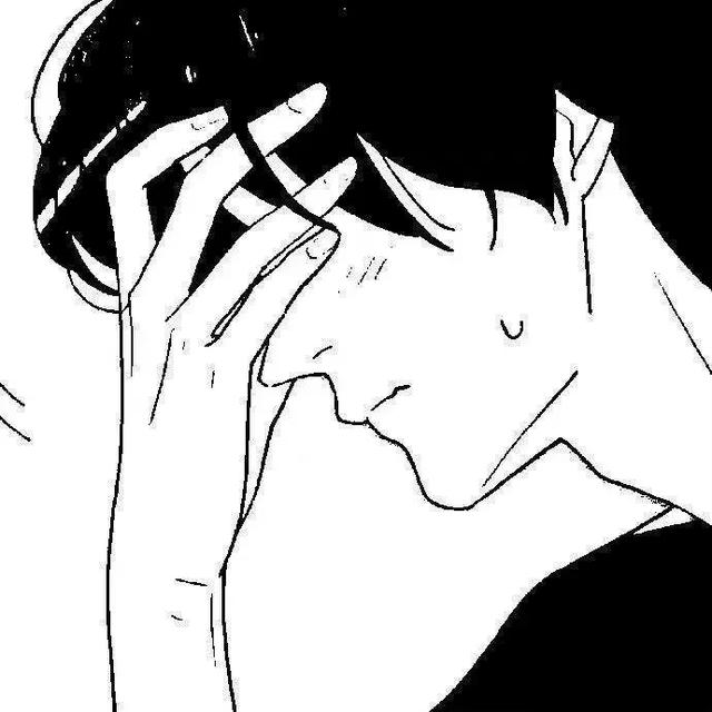 好看的黑白漫头.，微信头像，好看的黑白漫头.（黑白动漫卡通头像）