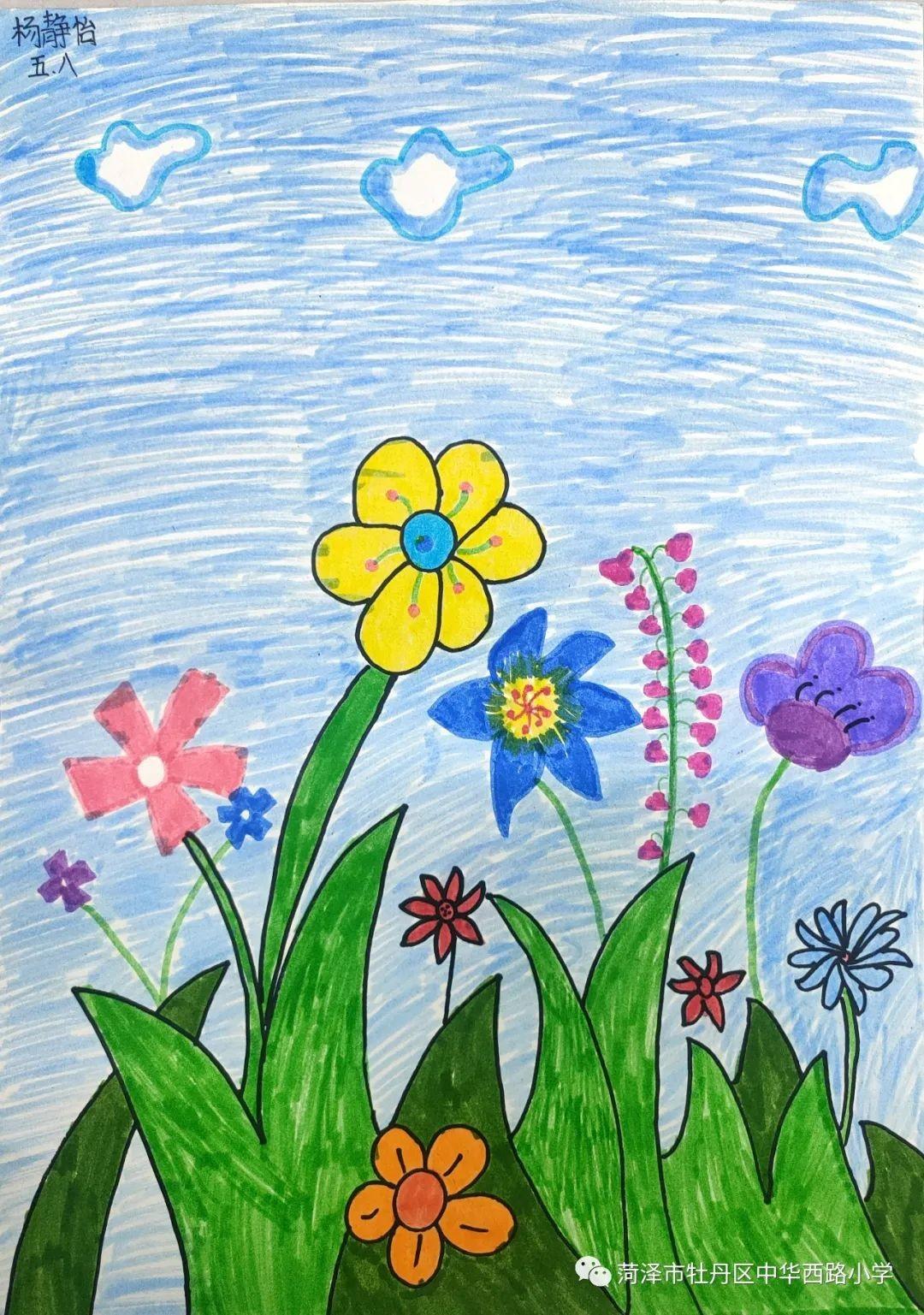 二年级春天绘画一等奖图片