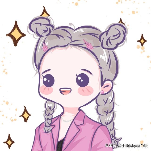 浪妹。，微信头像，浪妹。（乘风破浪3小姐姐简笔画小头像来一波）