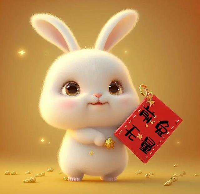 兔子壁纸可爱卡通，可爱卡通小兔子高清壁纸（可爱吉祥卡通兔年壁纸图片）