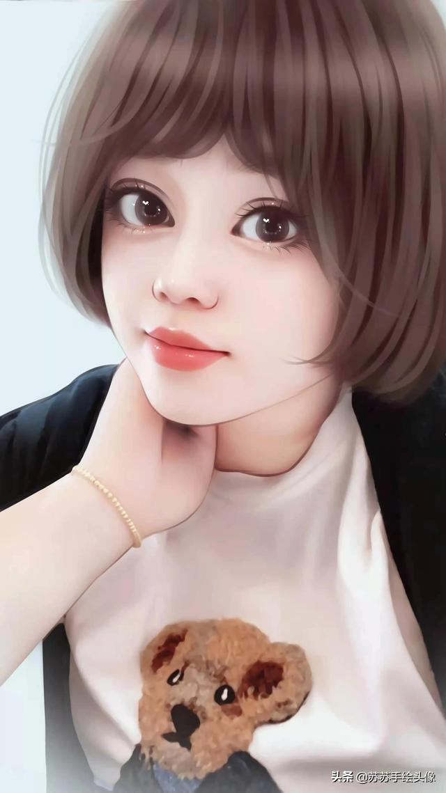 清纯可爱的女生头像，可爱清纯女生头像微信（清纯靓丽的短发女生头像）