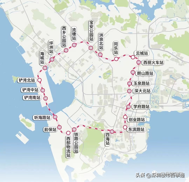 2035年深圳地铁线路图高清版，南山区详解篇<下>