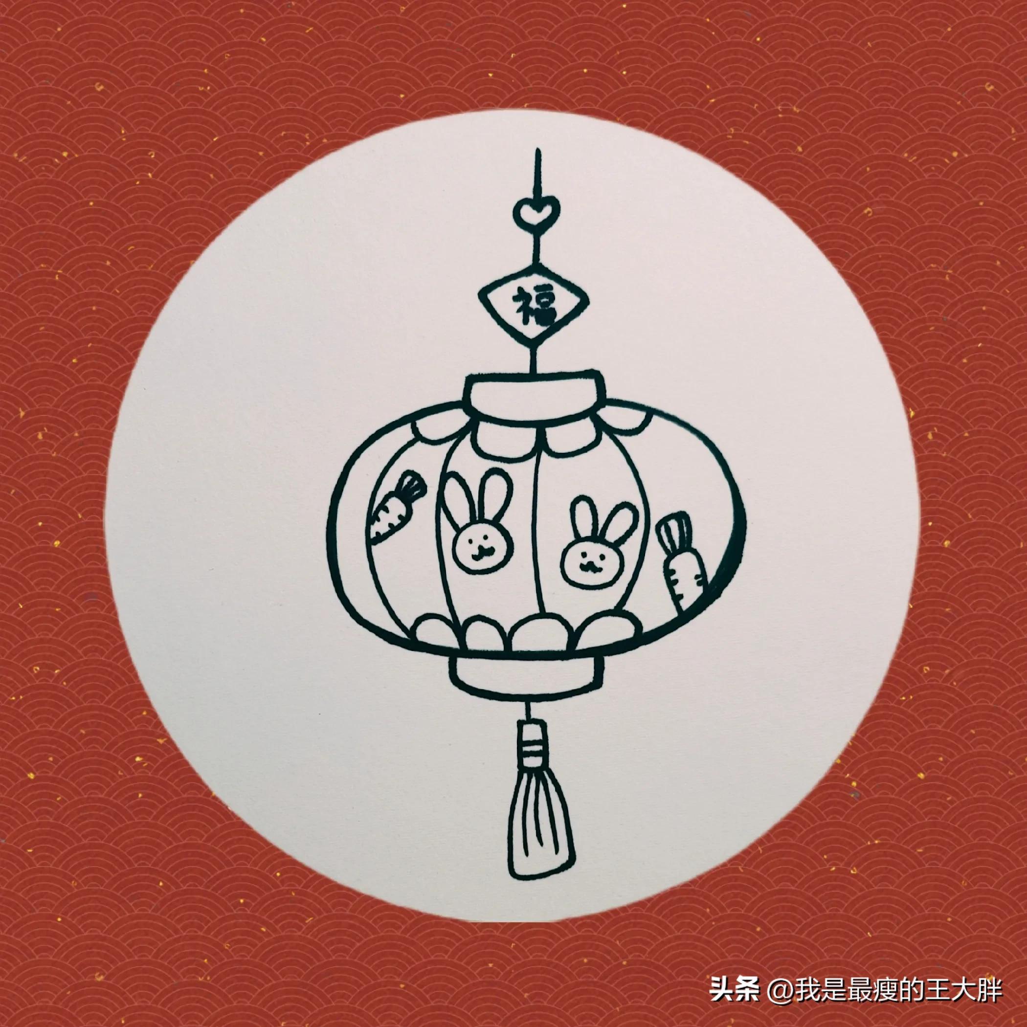 元宵节画画图片灯笼图片