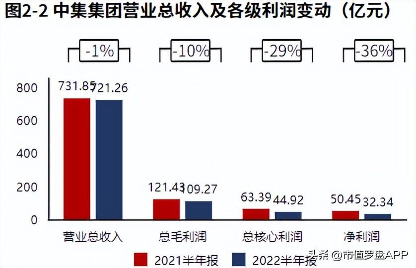 中集集团（主业下滑带动业绩整体下滑）