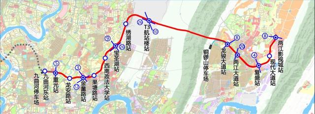 重庆轻轨27号线线路站点，重庆轻轨27号线线路站点图（15号线、27号线、江跳线……你所关心的7个城轨快线、市域）