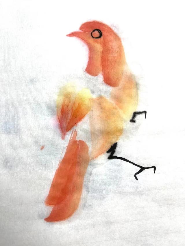 简单的鸟怎么画，如何画简易的小鸟（画家刘华：鸟的画法）