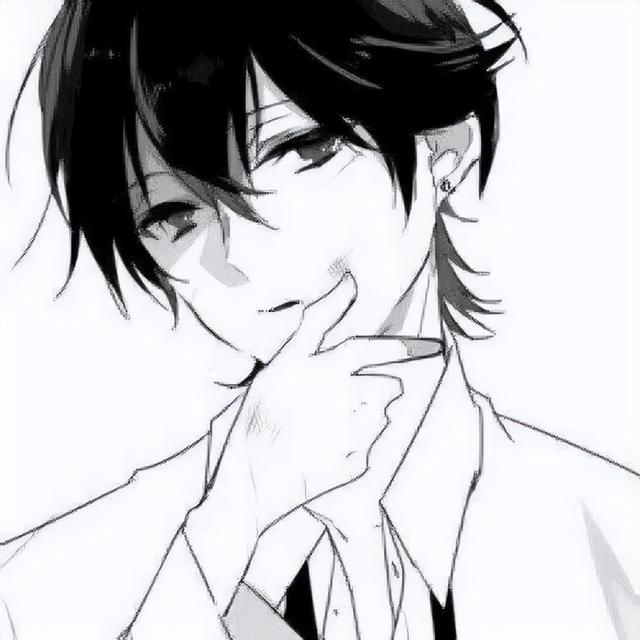 情侣头像动漫高冷霸气，动漫黑白高冷情侣头像微信（要是黑白动漫帅哥也不符合你胃口）