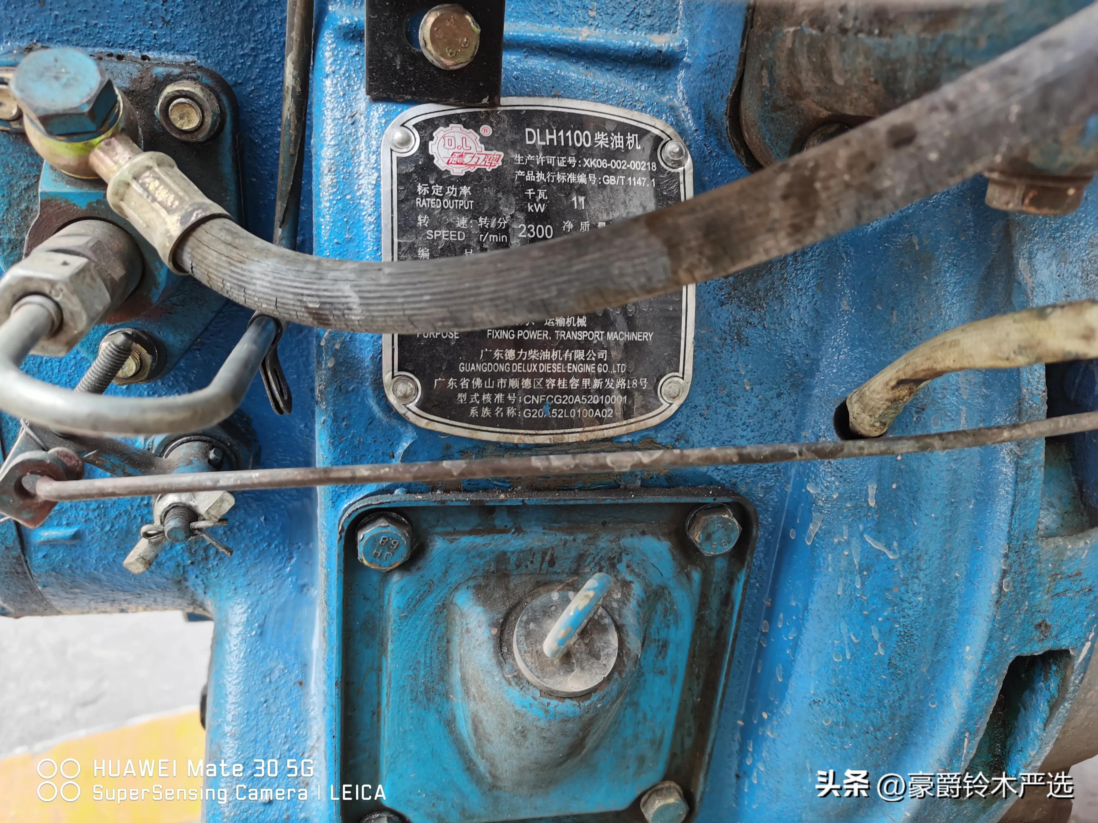 第一次看见德力牌dl193柴油机并且进行记录