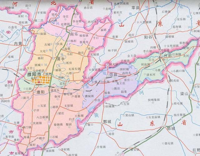 濮阳原来叫什么州，通过地图了解濮阳市的历史变迁