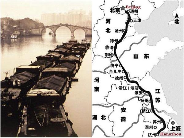 京杭大运河线路图，京杭大运河路线图（今年将实现全线通水）