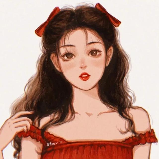 超适合跨年用的红色系头像微信，超适合跨年用的红色系头像（跨年红色系女生头像，白泽）