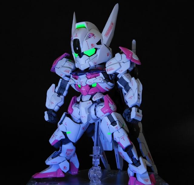 3D打印制作SD比例魔灵高达模型