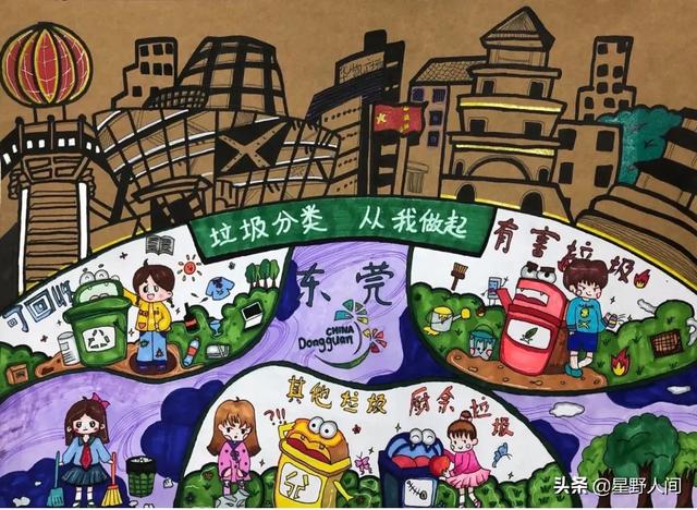 环保手抄报图片大全，环保手抄报大全（2022垃圾分类手抄报+环保儿童画）