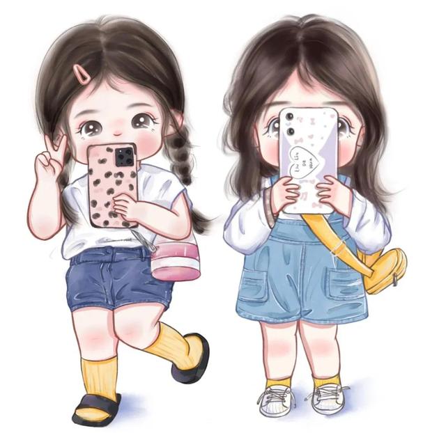 背包女，微信头像，背包女（拎包女生头像设计）