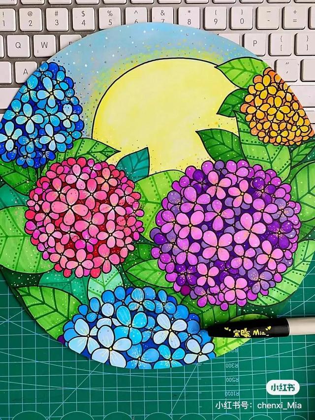 秋天最简单的画，简单秋天的简笔画方法（50张马克笔色彩丰富的秋天主题装饰画）