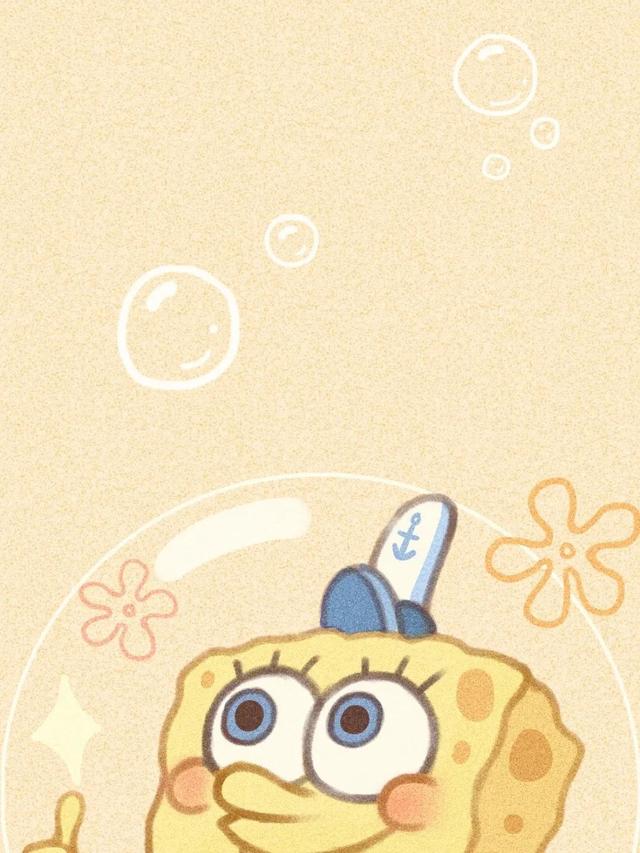 派大星和海绵宝宝情侣头像，海绵宝宝与派大星情头微信（海绵宝宝派大星图情侣壁纸）