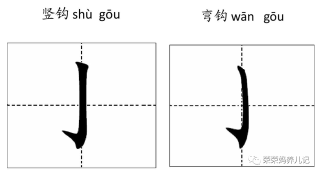 横撇弯钩怎么写，横折弯钩怎么写法（千万要给孩子认真普及笔画）