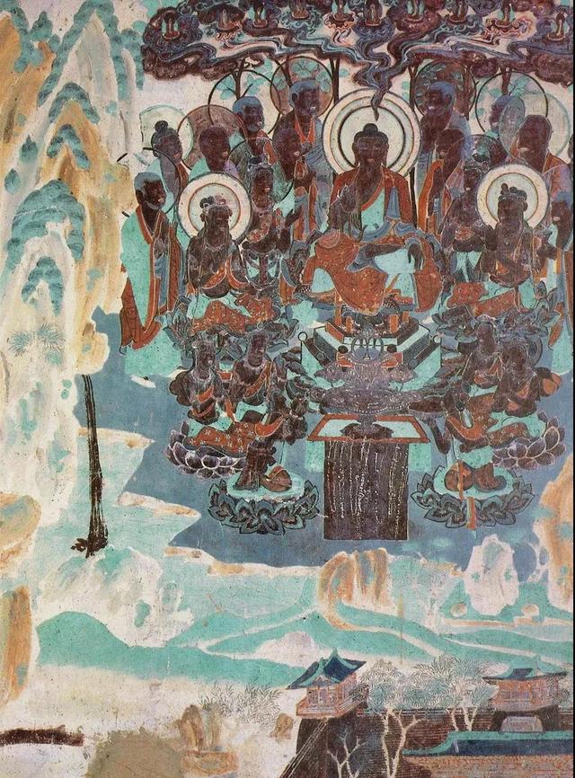 敦煌壁画图片大全，敦煌飞天壁画高清图（敦煌壁画对于中国画坛的影响）
