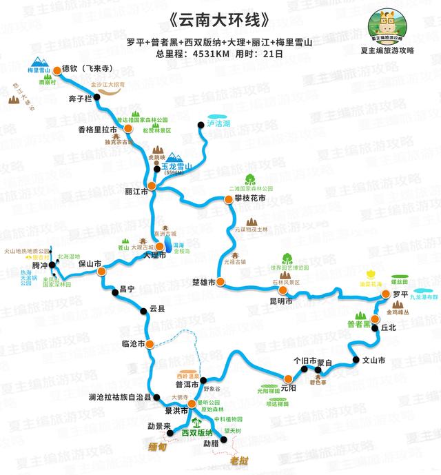 自驾游旅游攻略，自驾游5大经典路线（37条黄金旅游线路图）