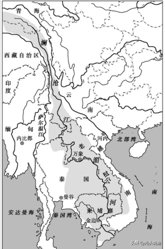 澜沧江流经地图，中国十大河流在地图上的位置（真能卡东南亚的脖子）