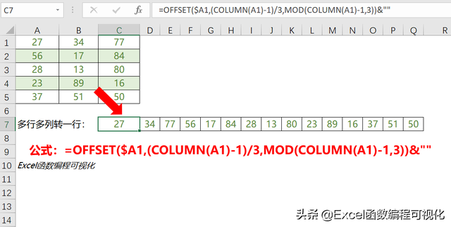 offset什么意思，offset是什么意思（多列转一列、多行转一行、一列转多列、一行转多行）
