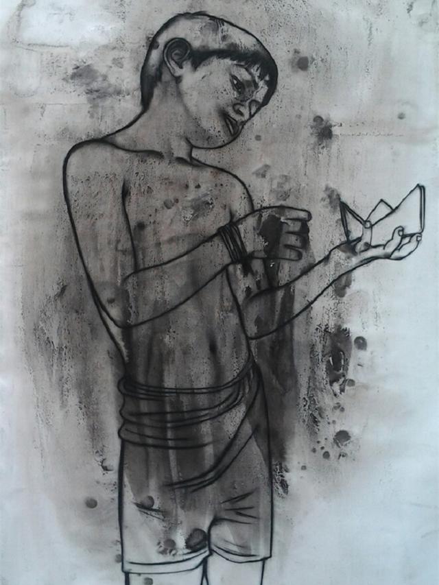 如何画大海里的轮船，如何画大海里的轮船简笔画（儿童节漫画作品）