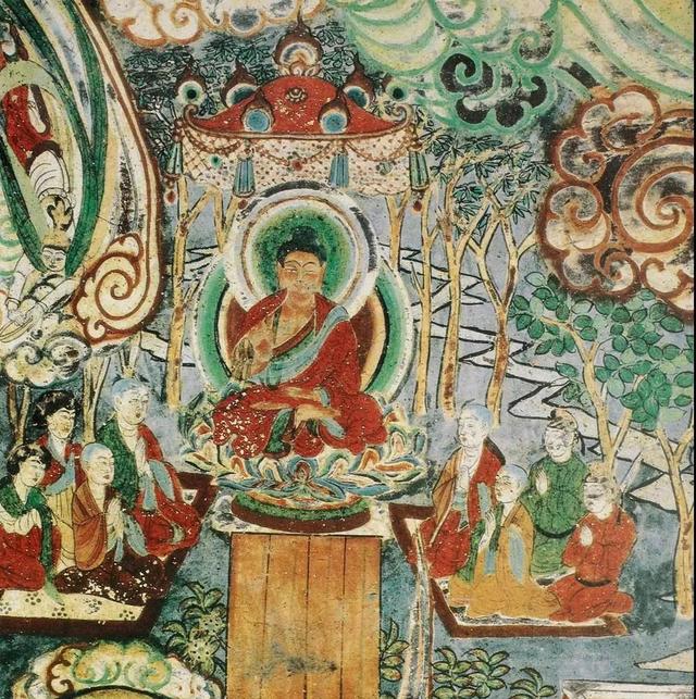敦煌壁画图片大全，敦煌飞天壁画高清图（敦煌壁画对于中国画坛的影响）