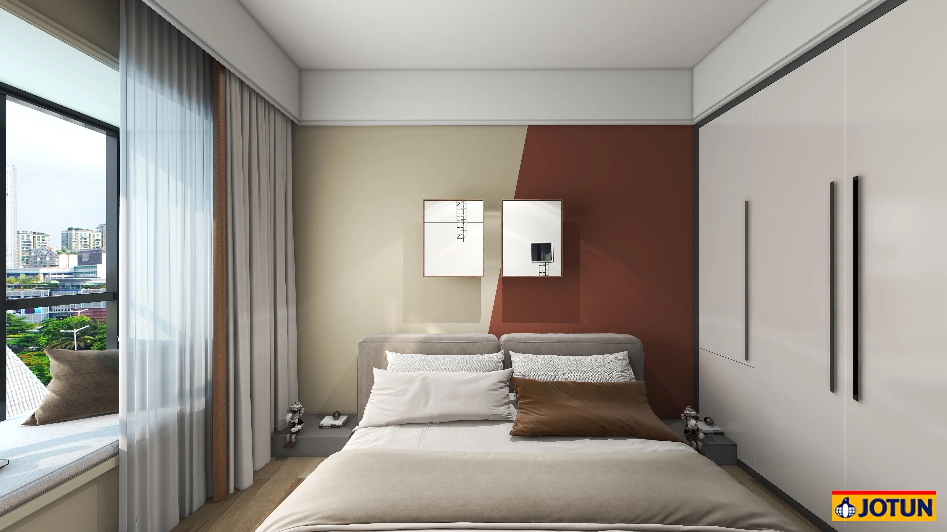 电视墙背景墙做什么颜色好看，电视墙背景墙用什么颜色好（墙面乳胶漆如何配色#电视背景#床背景）