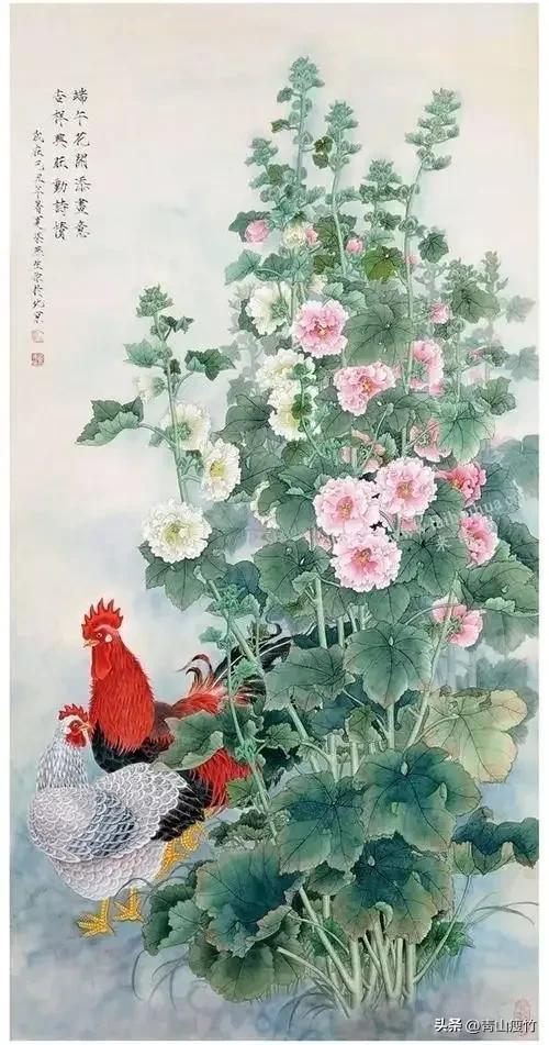 花鸟画作品欣赏，立体横幅小写意花鸟画100幅（精品花鸟画30幅，欣赏）