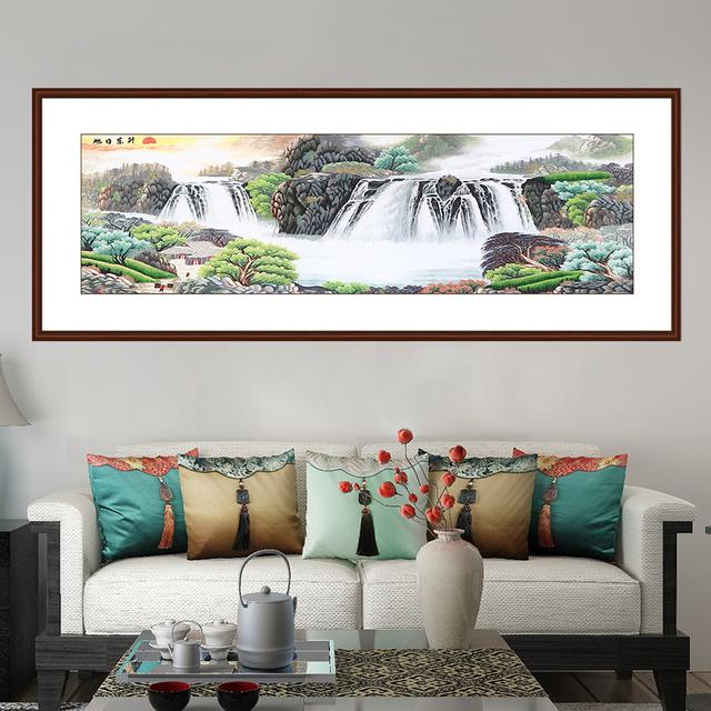 客厅挂什么字画最合适，5种主题风格共10幅