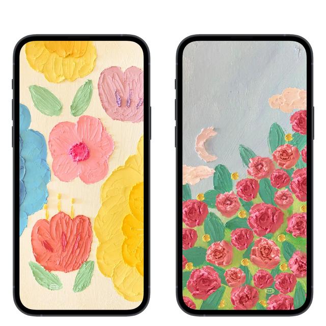 好好看的油彩画  背景图，画一幅油彩画（原图壁纸，高清油彩画）