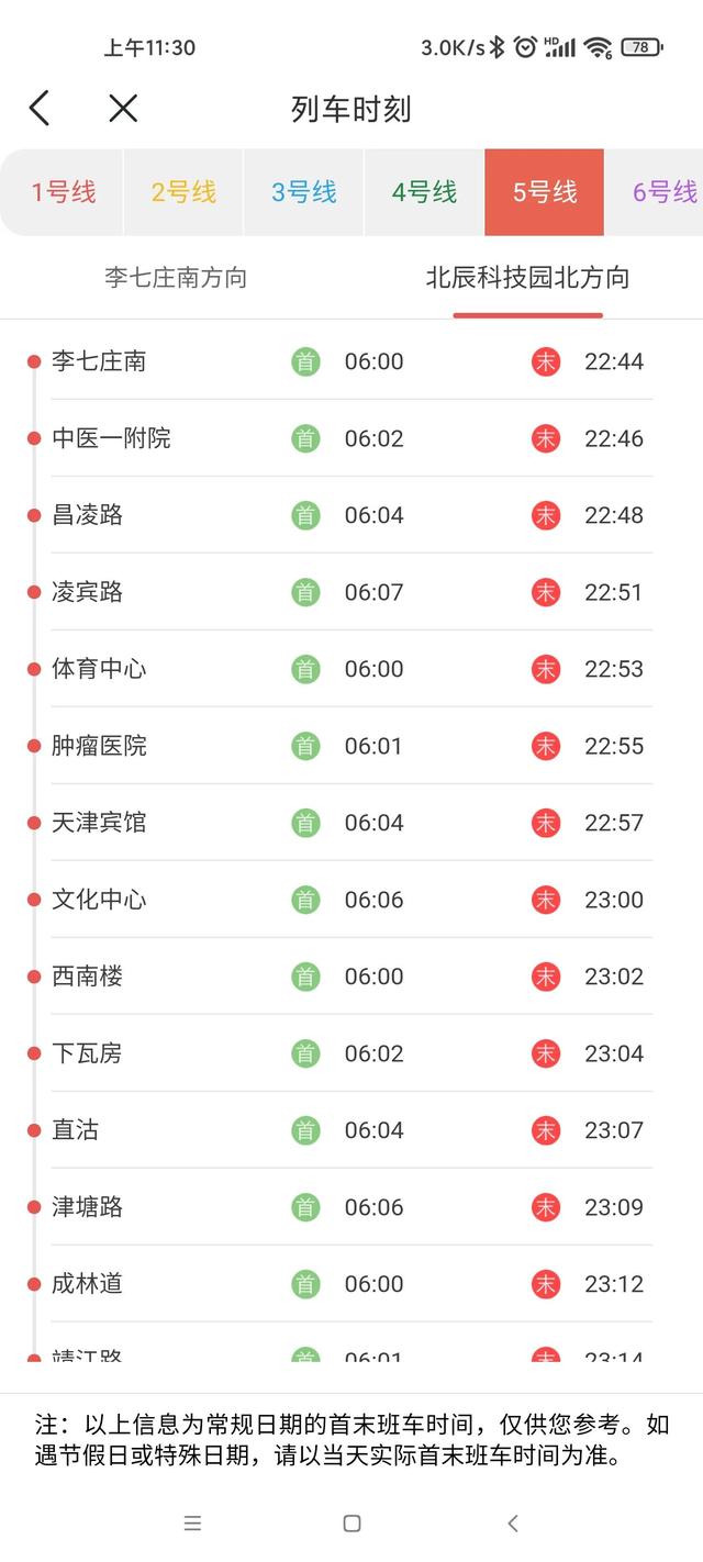 天津地铁2号线线路图，天津地铁2号线最新消息（天津地铁各线路首末班车时刻表）