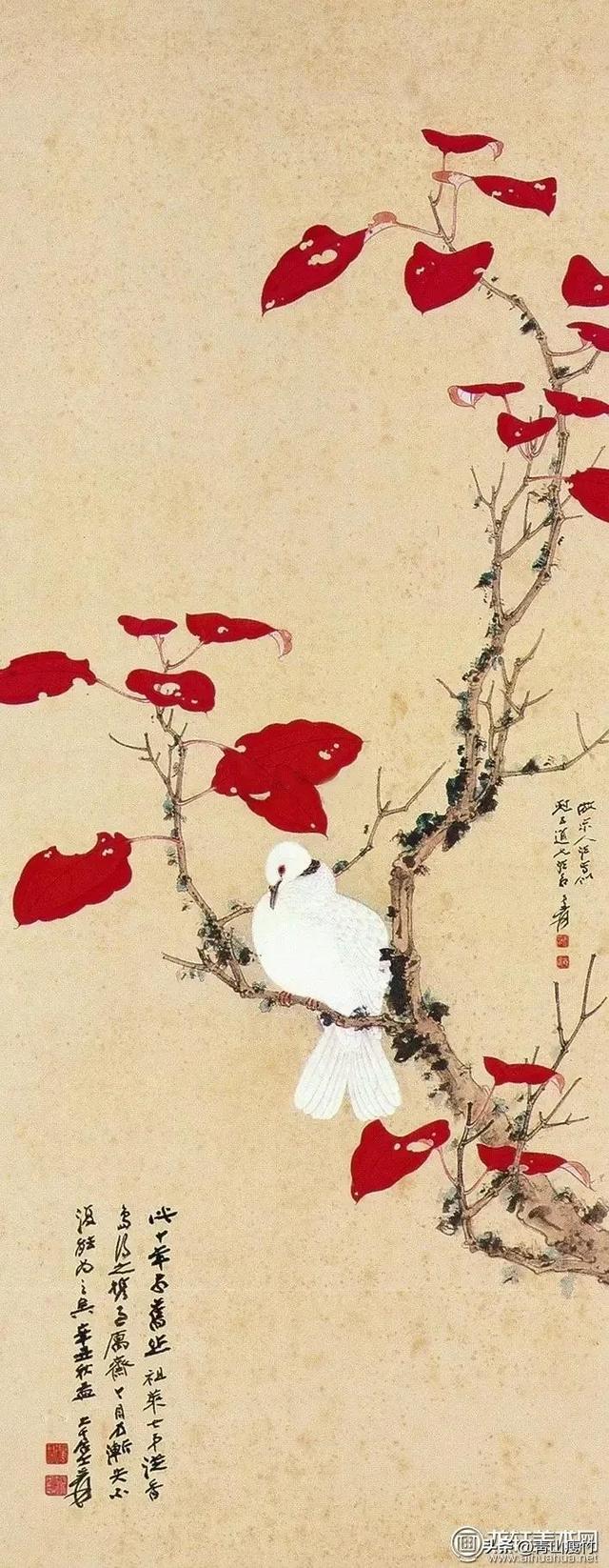 花鸟画作品欣赏，立体横幅小写意花鸟画100幅（精品花鸟画30幅，欣赏）