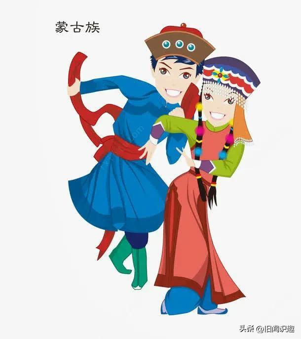 中国56个民族 漫画图片