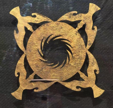 四鸟绕日的含义，四鸟绕日是什么标志（一套12个四鸟奔日图案金箔）