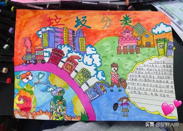 环保手抄报图片大全，环保手抄报大全（2022垃圾分类手抄报+环保儿童画）