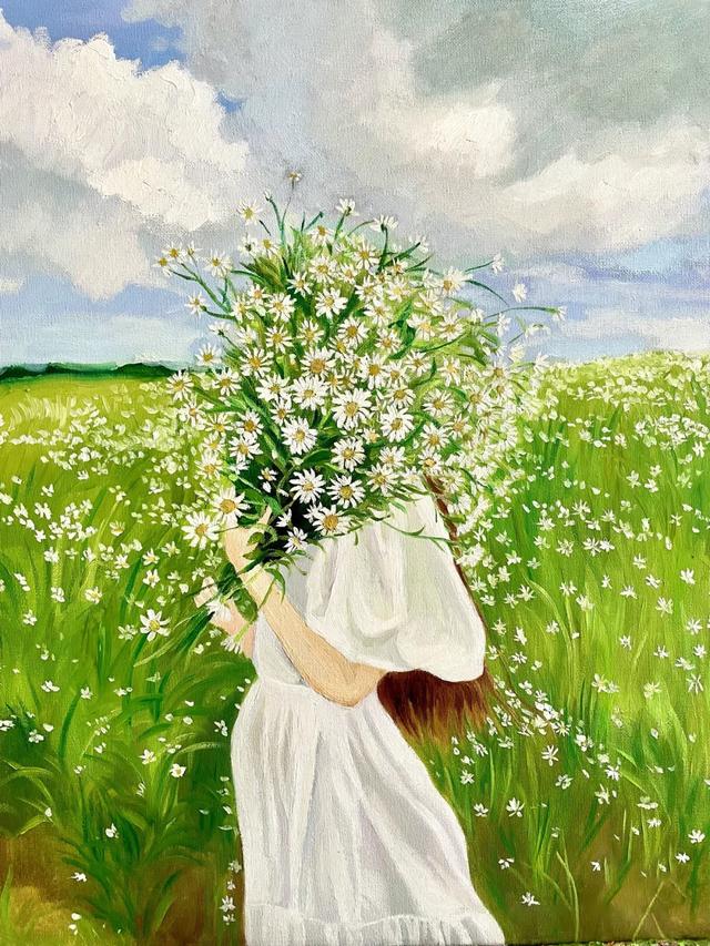 图画头像图片大全，经典绘画女生头像微信（温柔治愈女生插画头像）