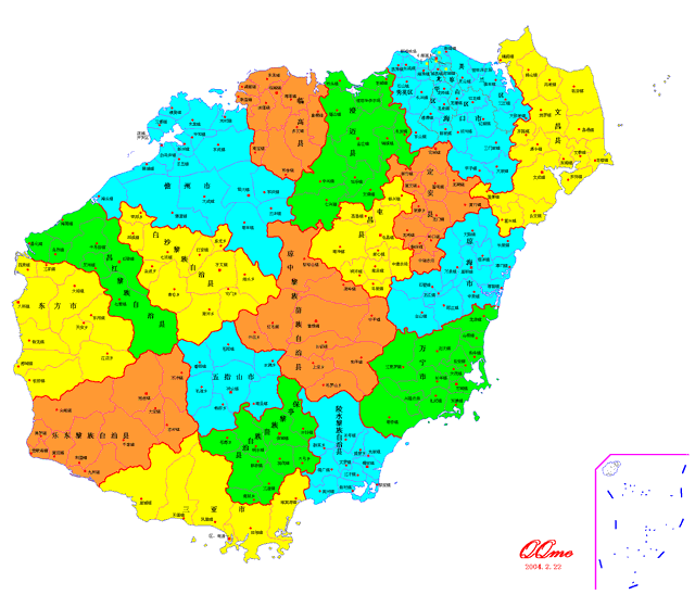 海南岛地理位置图图片