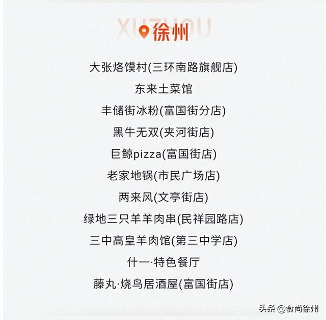 南京有哪些好吃的餐厅，南京有哪些好吃的餐厅推荐一下（徐州11家餐厅登上最新必吃榜）