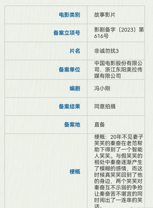 新版非诚勿扰走向，《非诚勿扰3》备案成功
